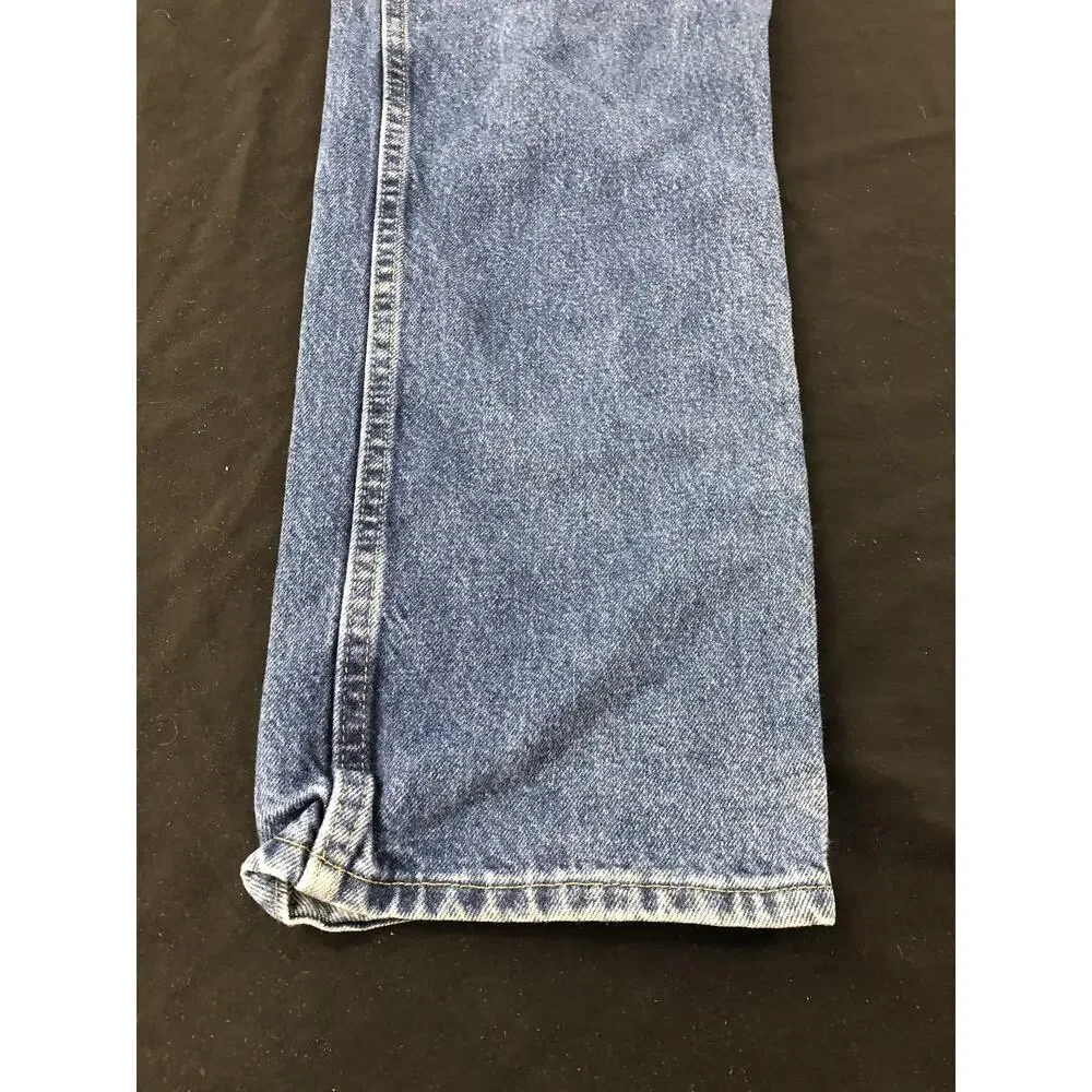 Wrangler Jeans Mens 34x30 Blue Medium Wash Regular Fit Straight Denim Pockets